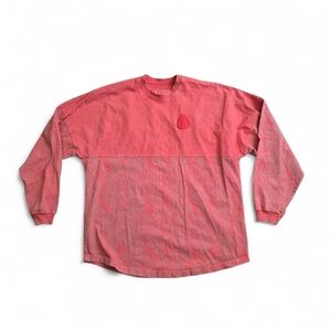 Disney Aulani Spirit Jersey Sweatshirt Long Sleeve Red Oversized Unisex Large